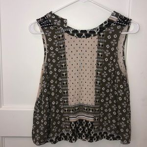 Elodie Sleeveless Patterned Blouse